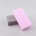 Espuma de limpieza mágica de esponja de melamina de color rosa rosa blanco